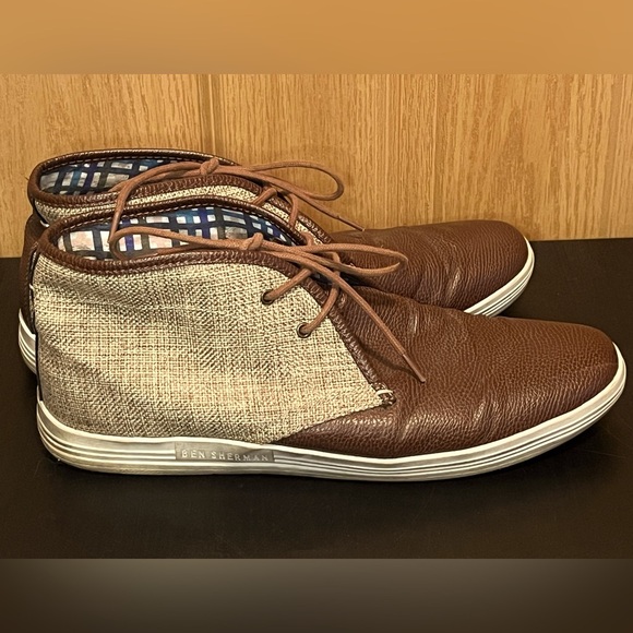 Ben Sherman Canvas and Pebble Vance Chukkas in Brown. - Picture 1 of 16